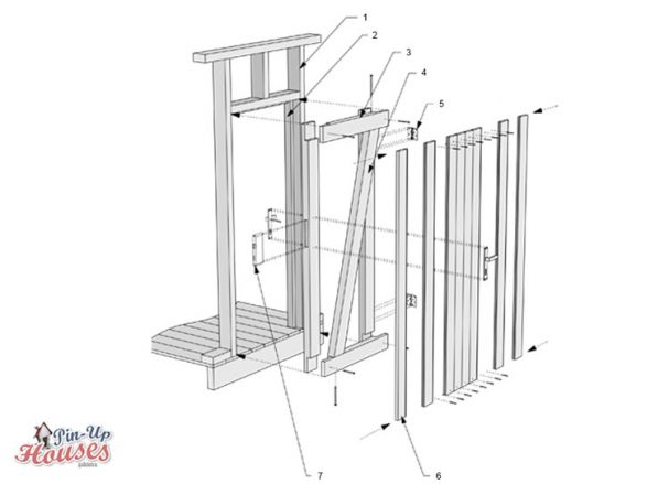 how to build wooden door, DIY entrance door for small house plans