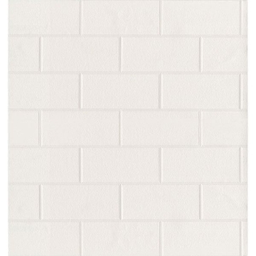 Picture of Galley White Subway Tile Wallpaper 