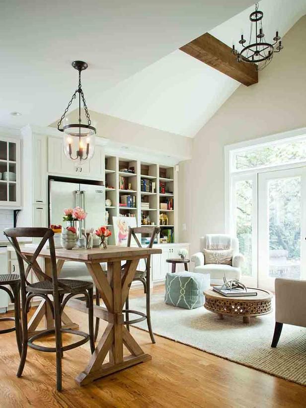 High ceilings and pendant lights
