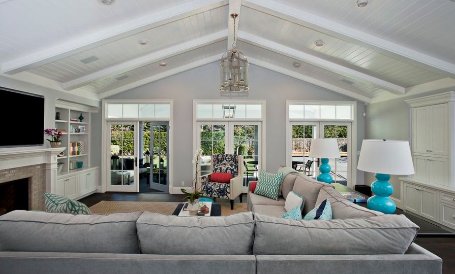 Vaulted ceilings increase the feeling of warmth