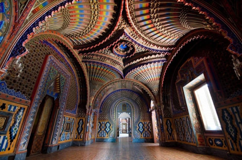 Peacock Room Castello di Sammezzano Italy beautiful ceiling 960x637 Look Up At The 21 Most Beautiful Ceilings In The World