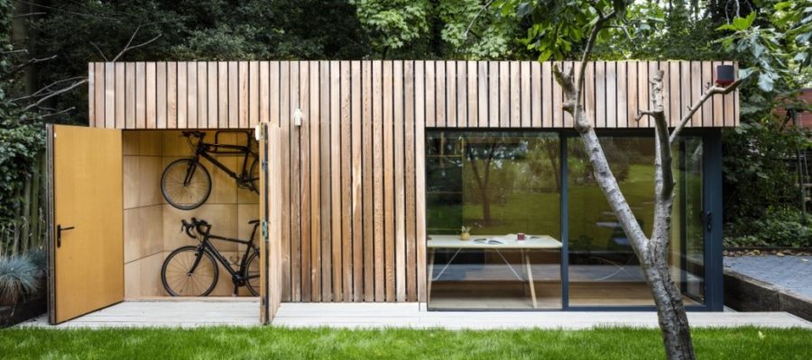 Office shed with bike storage