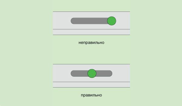 Крепить сайдинг нужно по центру специального отверстия