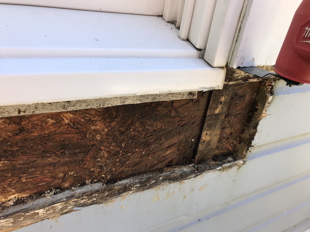 fix a rotted windowsill