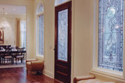 beautiful foyer with decorative glass windows thumbnail