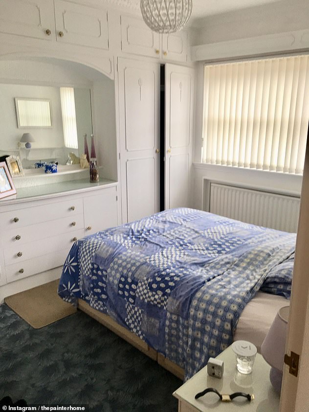Before the room served as a standard bedroom with a mishmash of decor creating a chaotic space