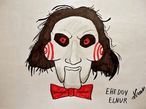 How to draw SAW (Ehedov Elnur) Как нарисовать Пилу из фильма