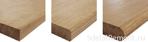 Sills made of oak