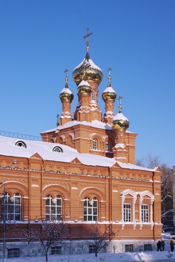 Ascension Church in the town of Perm stock photography