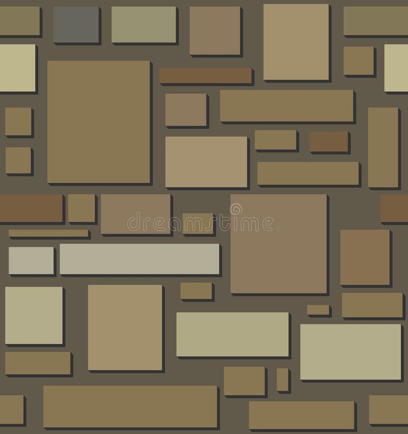 Basement stone seamless texture. Rectangular basement stone seamless texture vector illustration