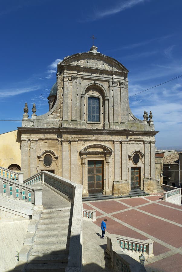 Caltagirone chiesa royalty free stock images