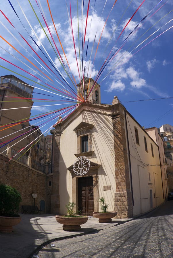 Caltagirone church royalty free stock photography