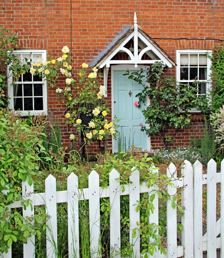 English rose cottage royalty free stock photos