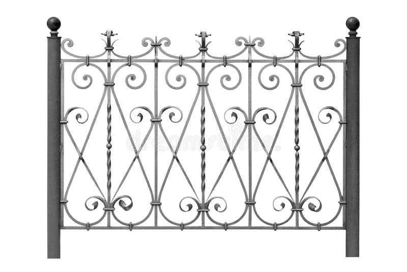 Forged fence. royalty free stock images