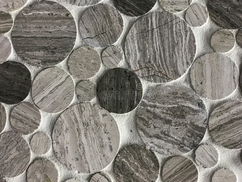 Amazing detailed closeup view of natural various stone decoration interior wall background stock image