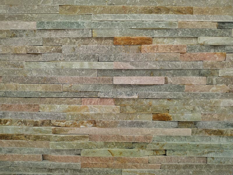 Indoor decoration stone tiles wall stock photography