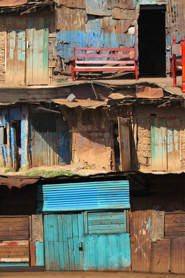 Rustic Facades. In Nairobi, Kenya stock photo