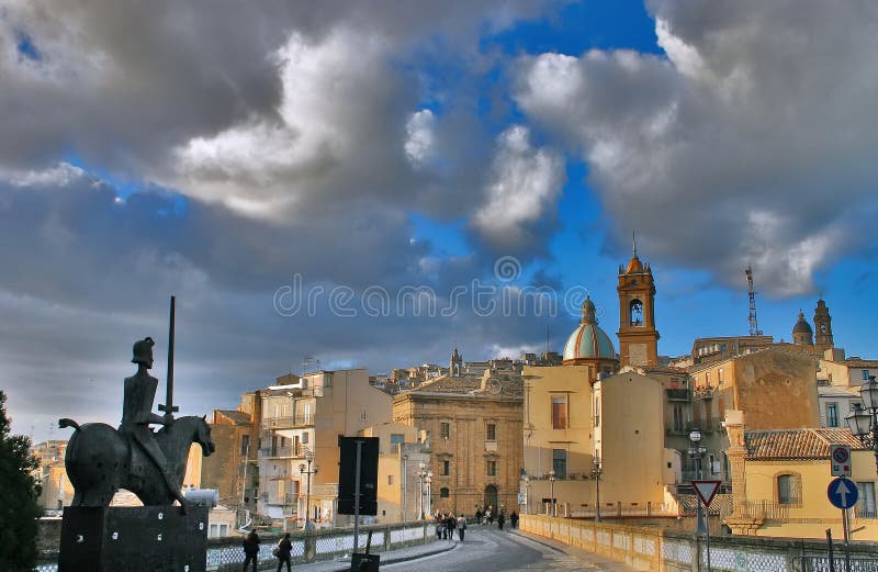View of Caltagirone royalty free stock photo