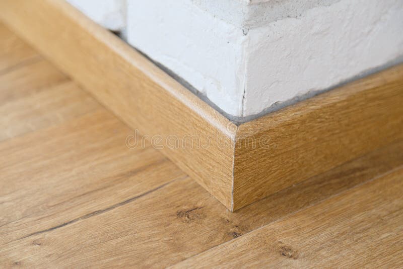 Wooden floor plinth royalty free stock photo