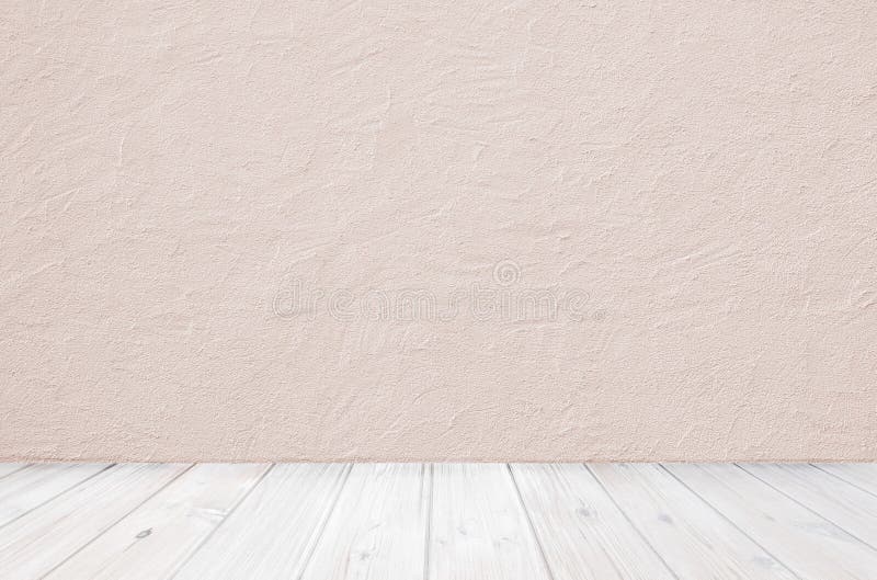 Wooden floor and rough wall, vintage room design royalty free stock image