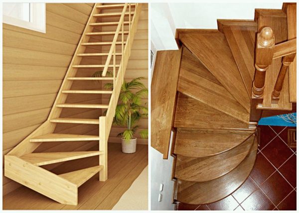 Лестница с забежными ступенями придумана специально для того, чтобы сэкономить пространство в помещении.