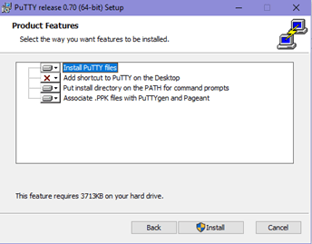 Install PuTTY Files